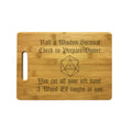 DND Wisdom Check Crit Fail Engraved Natural Wood Cutting Boards, Bamboo or Maple, Funny Dungeons Dragons Gifts