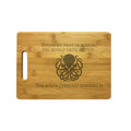 Making World Taste Better for Cthulhu to Devour Engraved Natural Wood Cutting Boards, Bamboo or Maple, Nerdy Gifts