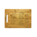 Cooking Measurement Conversions Engraved Natural Wood Cutting Boards, Bamboo or Maple, Cooking Gifts