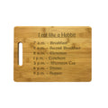 Eat Like a Hobbit Meal Times Engraved Natural Wood Cutting Boards, Bamboo or Maple, Nerdy Gifts