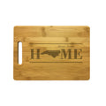 North Carolina Home Sweet Home Engraved Natural Wood Cutting Boards, Bamboo or Maple, Housewarming Gift