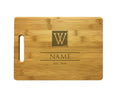 Personalized Natural Wood Cutting Boards with Custom Initial Name Year, Engraved Bamboo or Maple, Wedding, Anniversary Gift