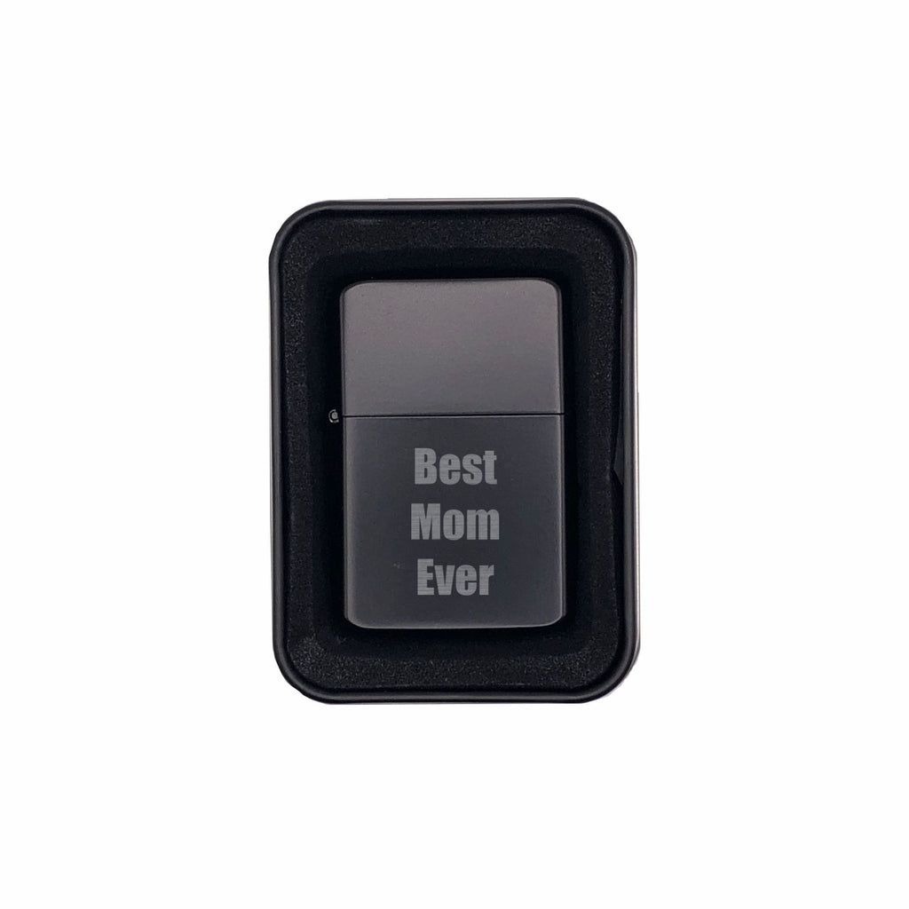 Best Mom Ever Engraved Brass Lighter with Case, Mother's Day Gift for Mom