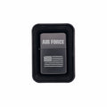 Air Force with American Flag Engraved Brass Lighter with Case, Military Gift