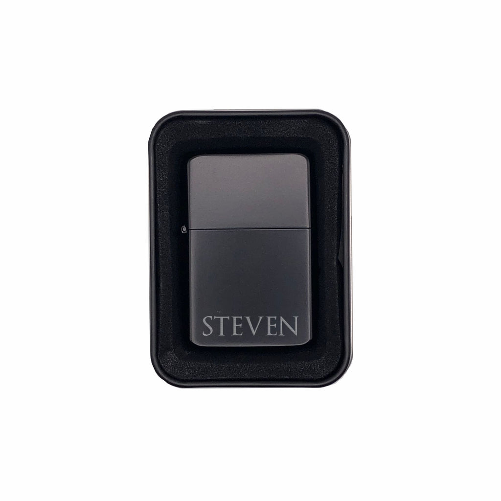 Personalized Brass Lighter with Case, Engraved with Name, Gifts for Him or Her