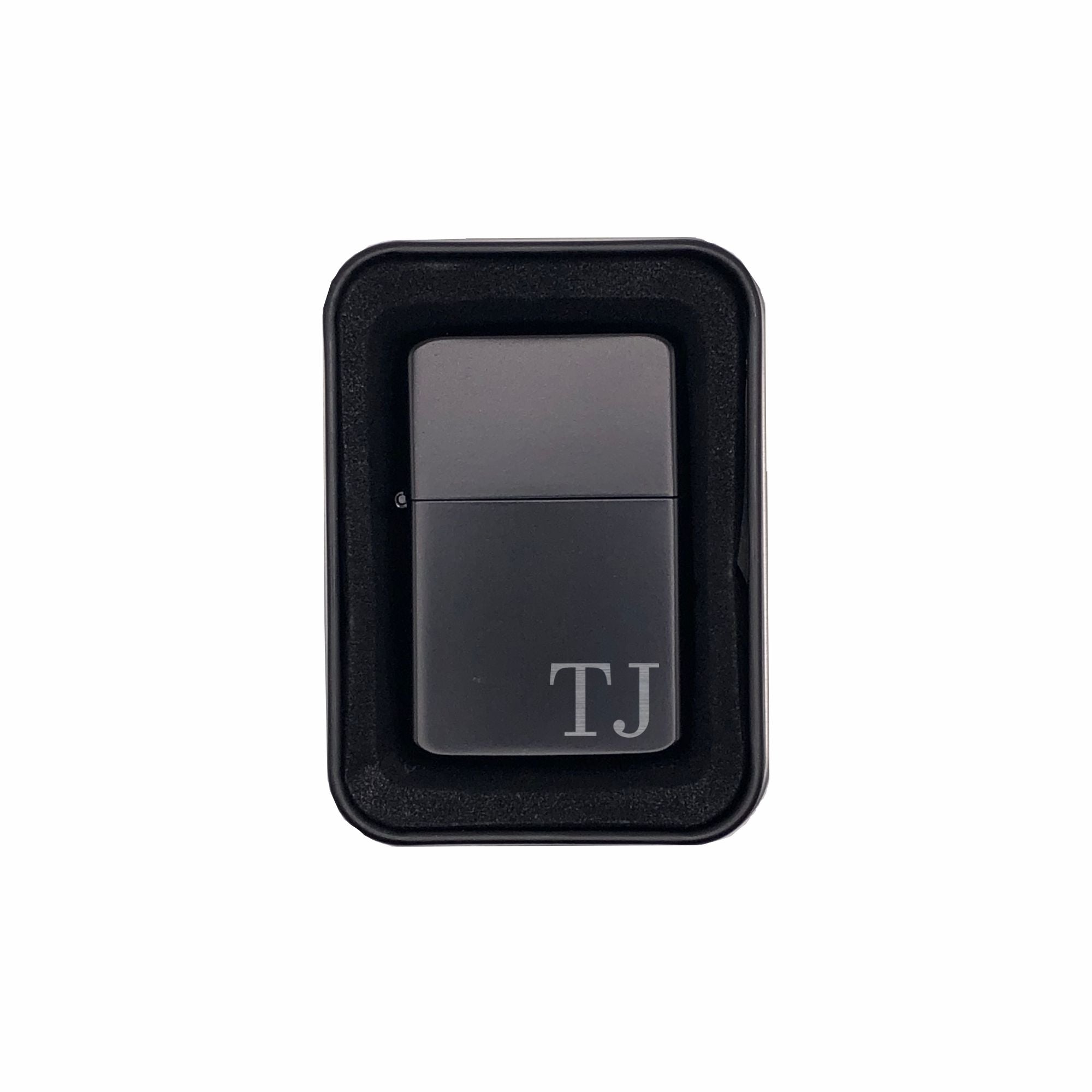 Personalized Brass Lighter with Case, Engraved with Initials, Gifts for Him or Her