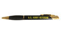 United States Army Veteran Engraved Coated Brass Ballpoint Pen, Military Gift