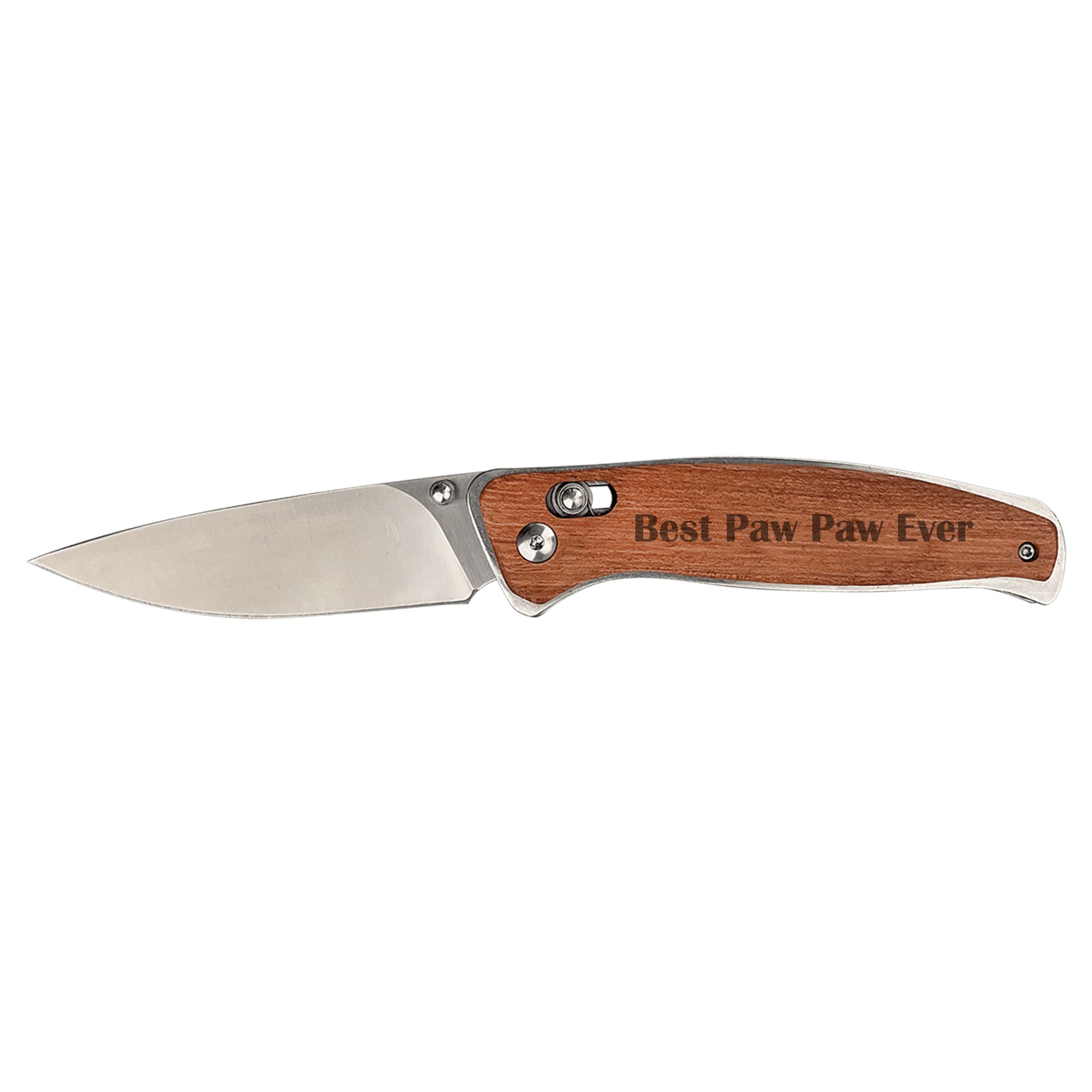Best Paw Paw Ever Engraved Folding Knife, Hunting Camping Fishing Knives