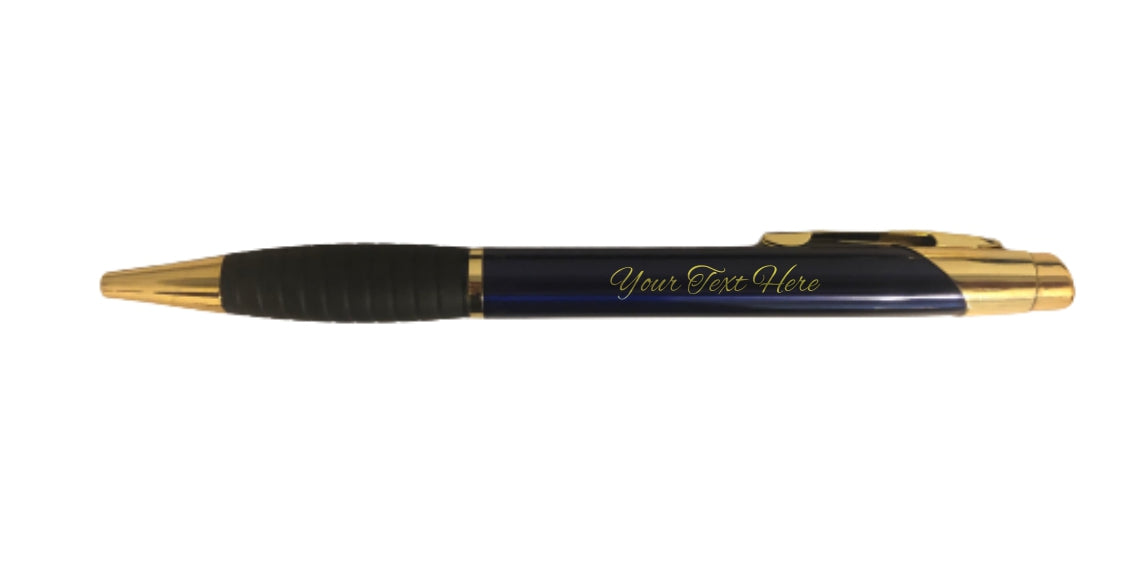 Personalized Engraved Coated Brass Ballpoint Pen, Your Custom Text, Business, Office Gifts