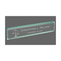 Personalized Lawyer Attorney Name Plate for Desk, Jade Glass Engraved with Custom Text Name and Title, Office Gift