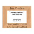 Personalized Love You Like a Hobbit Loves Second Breakfast Engraved Picture Frame, Natural Wood Photo Frame with Your Custom Text, 4x6 5x7 8x10