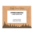 Personalized Pine Forest Engraved Picture Frame, Natural Wood Photo Frame with Your Custom Text, 4x6 5x7 8x10