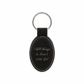 I Will Always be Nonno's Little Girl Engraved Leatherette Keychain, Grandpa Granddaughter Gift