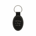 I Will Always be Mommy's Little Man Engraved Leatherette Keychain for Mom Son