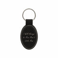 I Will Always be Maw Maw's Little Man Engraved Leatherette Keychain for Grandma Grandson