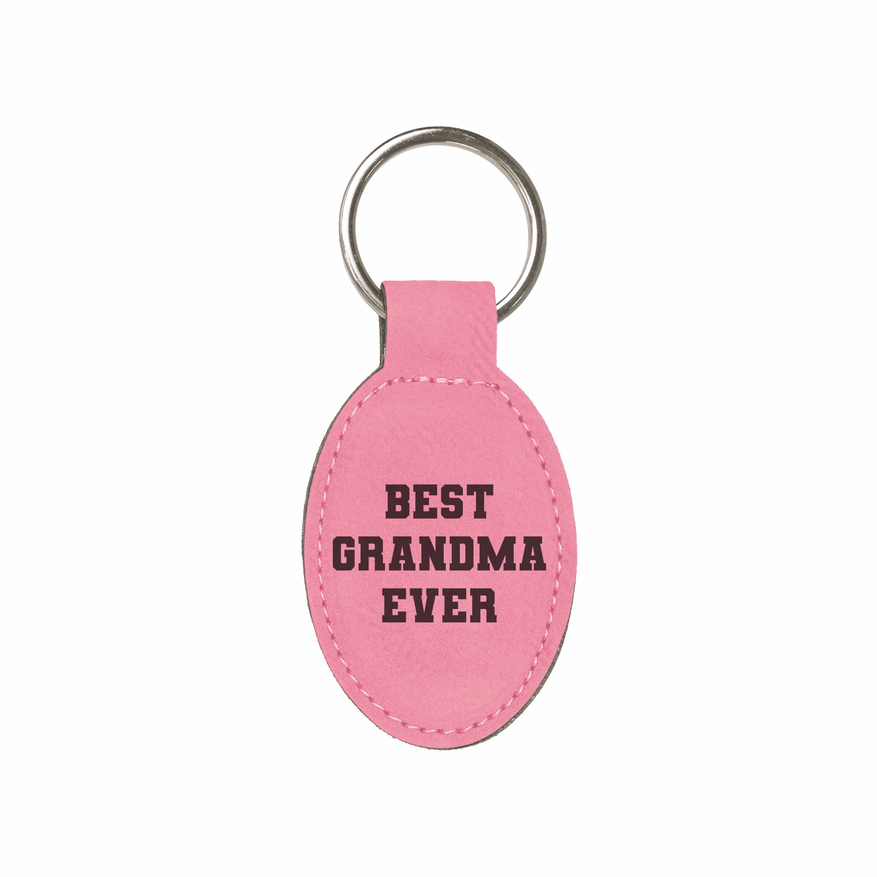 Best Grandma Ever Engraved Leatherette Keychain for Women, Funny Gift for Grandma