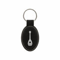 DND Gifts, Bard Class Symbol Engraved Leatherette Keychain, Dungeons Dragons