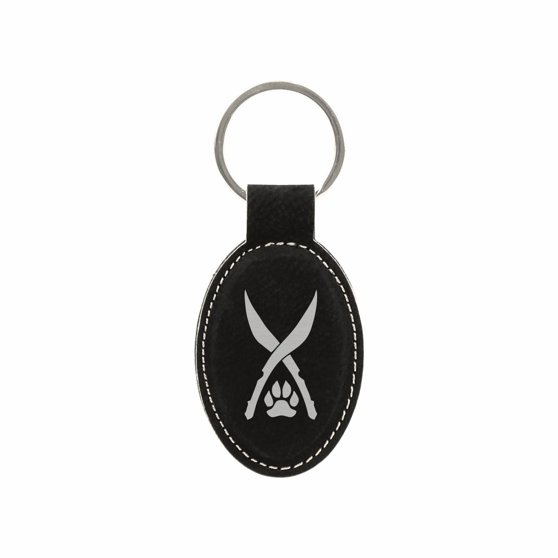 DND Gifts, Ranger Class Symbol Engraved Leatherette Keychain, Dungeons Dragons