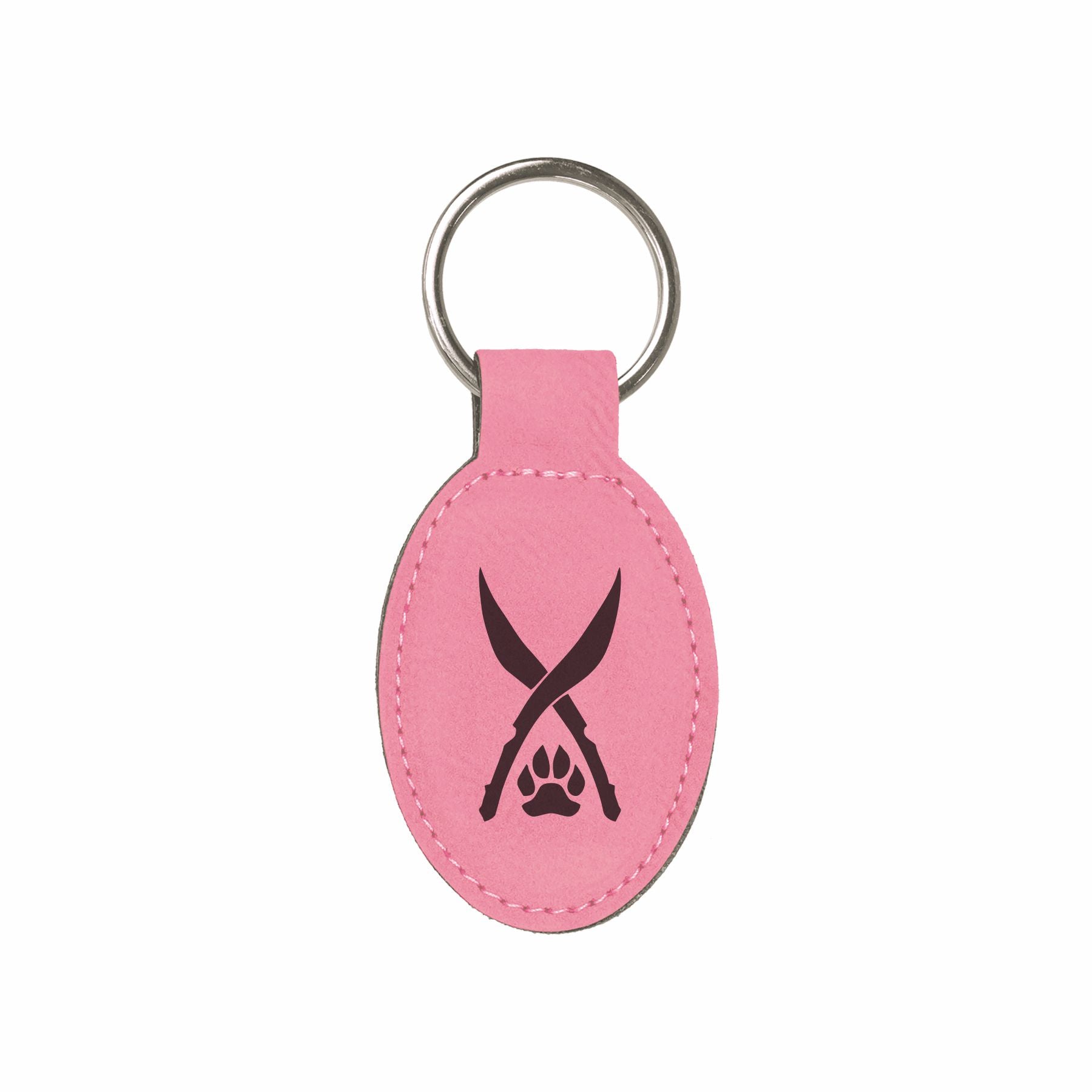 DND Gifts, Ranger Class Symbol Engraved Leatherette Keychain, Dungeons Dragons