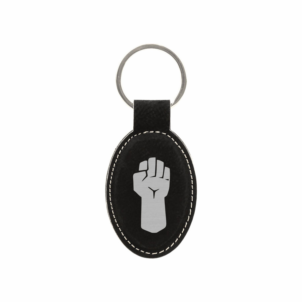 DND Gifts, Monk Class Symbol Engraved Leatherette Keychain, Dungeons Dragons