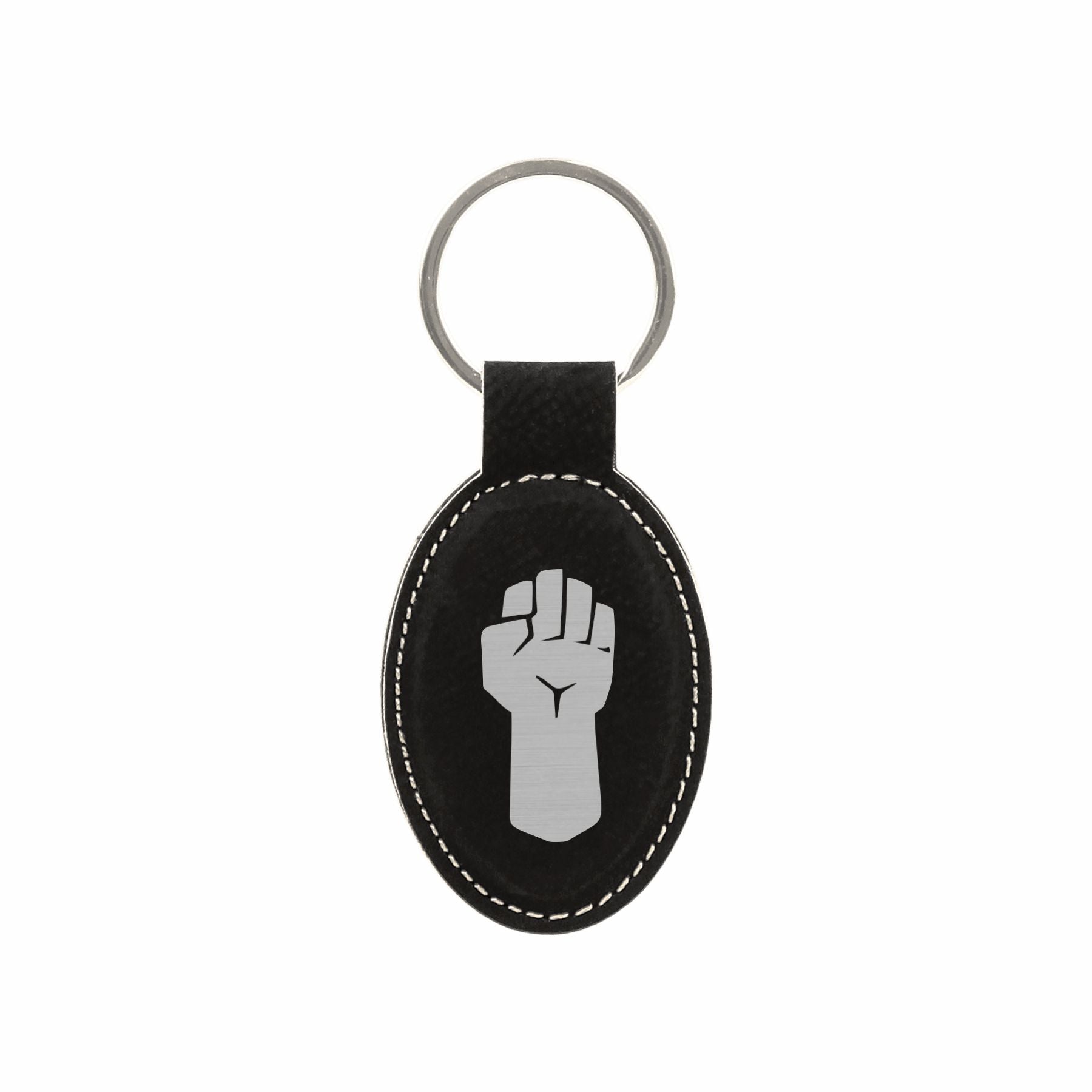 DND Gifts, Monk Class Symbol Engraved Leatherette Keychain, Dungeons Dragons