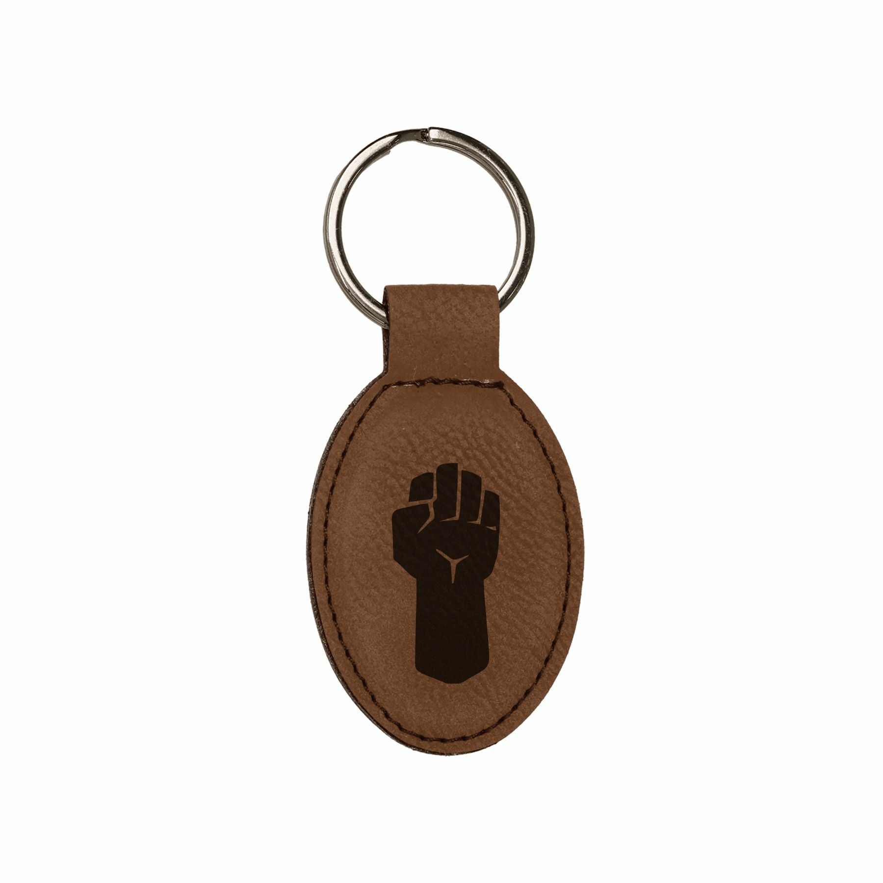 DND Gifts, Monk Class Symbol Engraved Leatherette Keychain, Dungeons Dragons