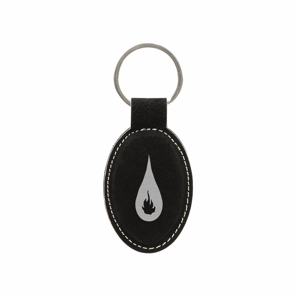 DND Gifts, Sorcerer Class Symbol Engraved Leatherette Keychain, Dungeons Dragons