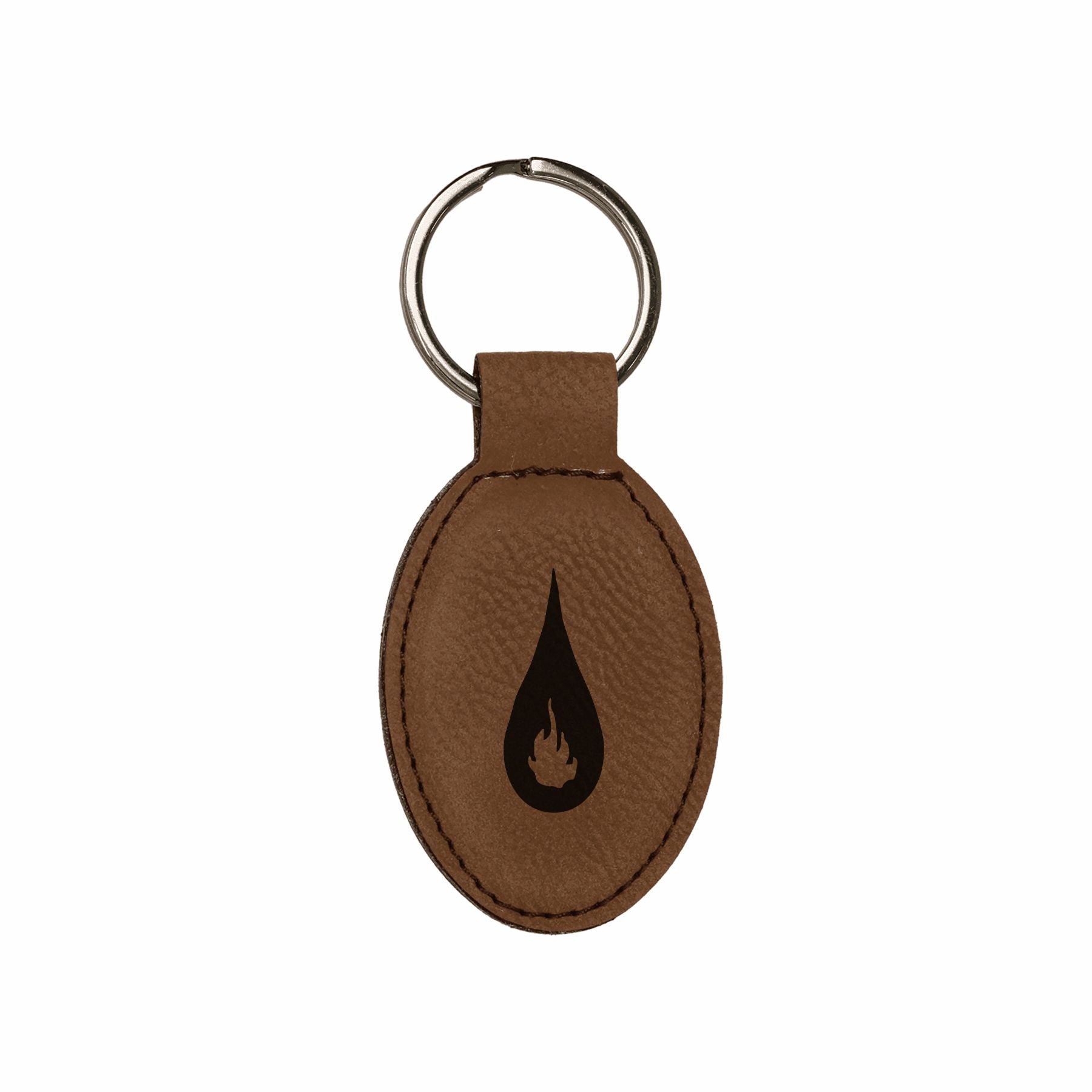 DND Gifts, Sorcerer Class Symbol Engraved Leatherette Keychain, Dungeons Dragons