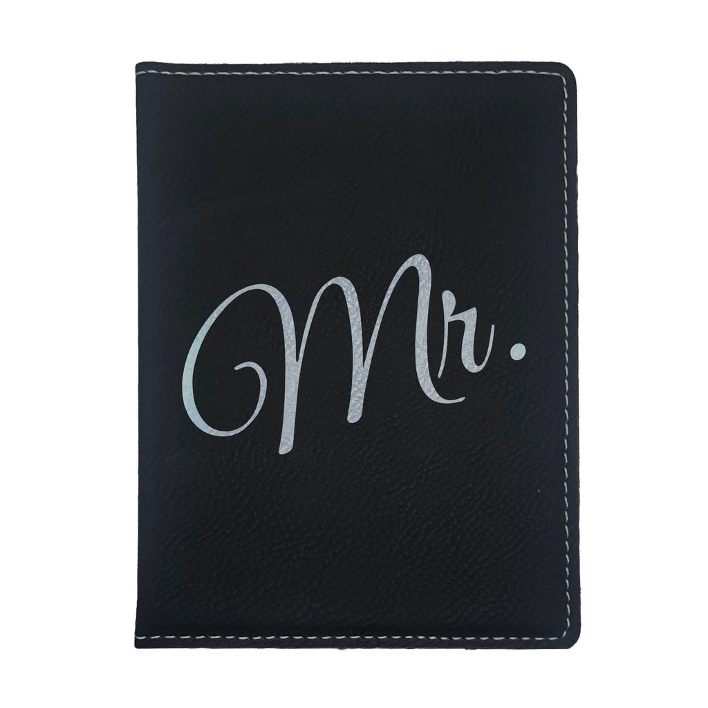 Mr. Mister Engraved Leatherette Passport Holder