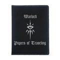 Warlock Papers of Traveling Engraved Leatherette Passport Holder, Dungeons Dragons DND Gift
