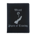 Wizard Papers of Traveling Engraved Leatherette Passport Holder, Dungeons Dragons DND Gift