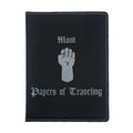 Monk Papers of Traveling Engraved Leatherette Passport Holder, Dungeons Dragons DND Gift