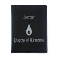 Sorcerer Papers of Traveling Engraved Leatherette Passport Holder, Dungeons Dragons DND Gift