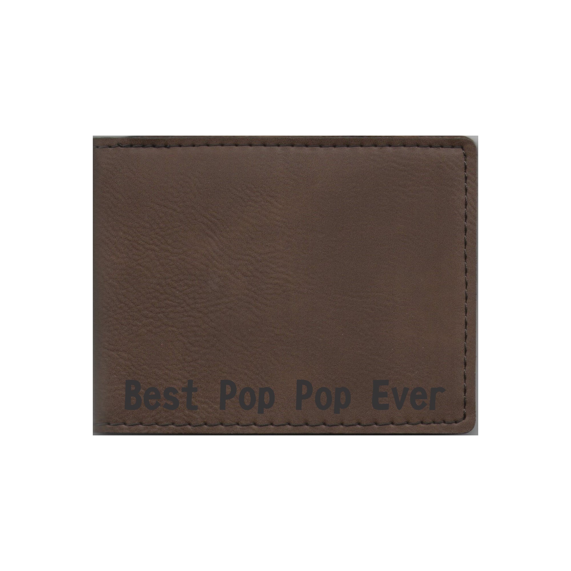 Best Pop Pop Ever Engraved Leatherette Bi-fold Wallet, PopPop Gift