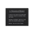 DND Gifts Holder of Money Funny Item Description Engraved Leatherette Bi-fold Wallet, D&D Dungeons Dragons