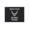 United States Air Force Veteran Engraved Leatherette Bi-fold Wallet, Military Gifts