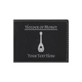 DND Gifts, Personalized Holder of Money Bard Class Symbol Engraved Leatherette Bi-fold Wallet