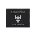 DND Gifts, Personalized Holder of Money Paladin Class Symbol Engraved Leatherette Bi-fold Wallet