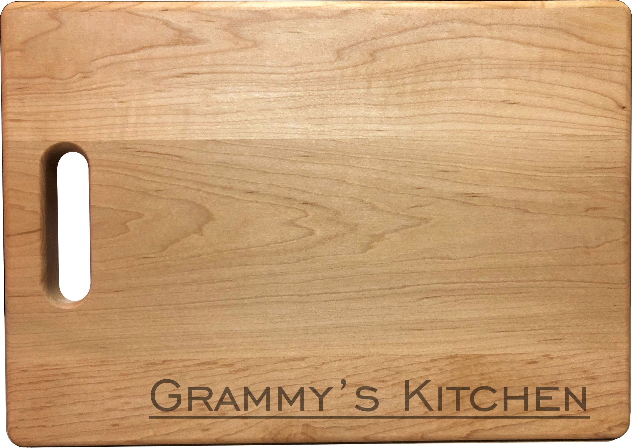 Grammy's Kitchen Engraved Natural Wood Cutting Boards, Bamboo or Maple, Grammy Gift