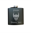 DND Gifts, Paladin Divinity Juice Engraved 6 oz Stainless Steel Flask, Sets Available