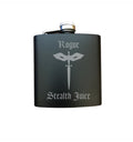 DND Gifts, Rogue Stealth Juice Engraved 6 oz Stainless Steel Flask, Sets Available