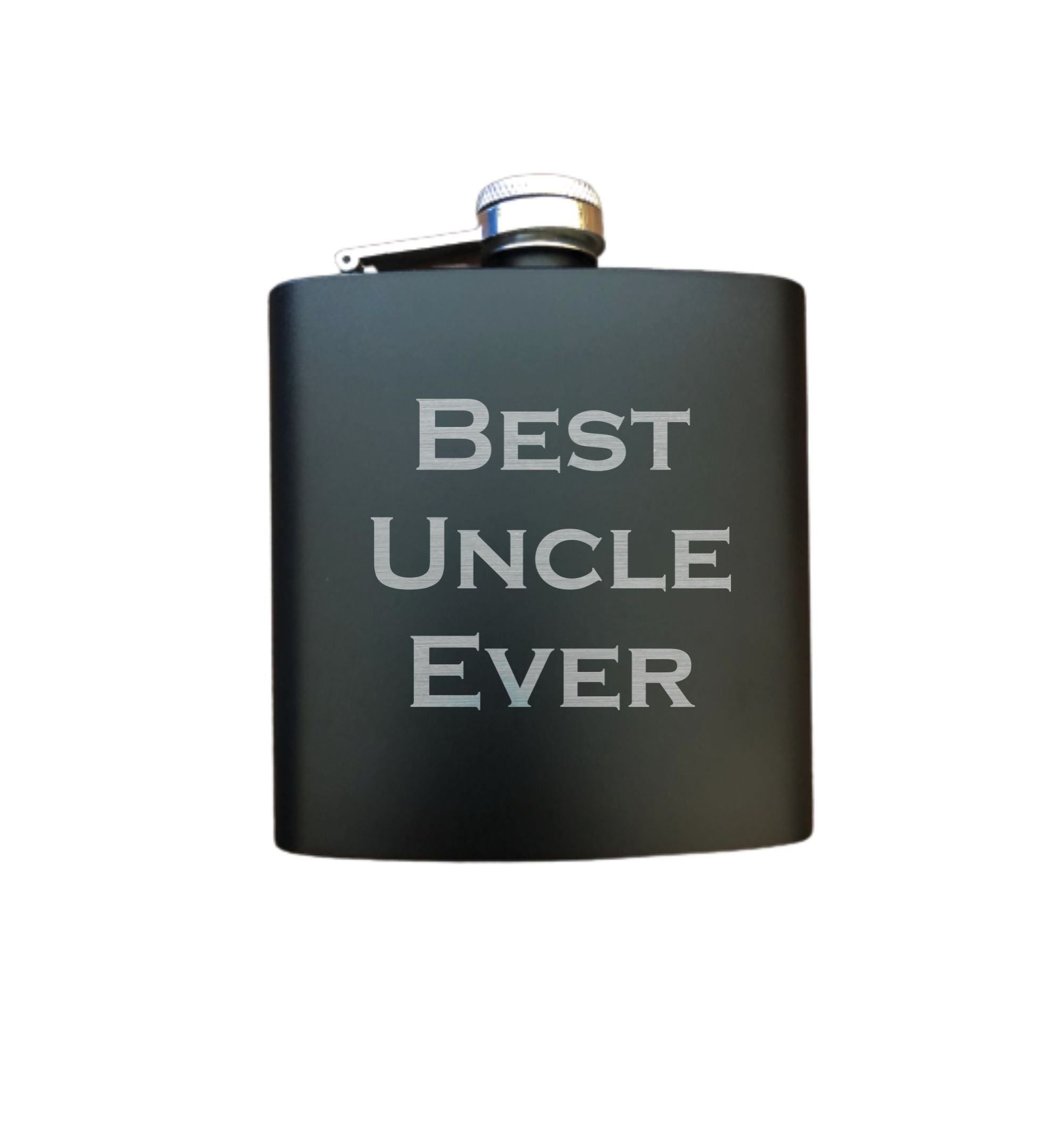 Best Uncle Ever Engraved 6 oz Stainless Steel Flask, Sets Available, Uncle Gift