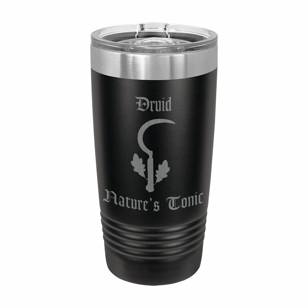 Druid Nature's Tonic Engraved Stainless Steel Tumbler Travel Mug, DND Gifts