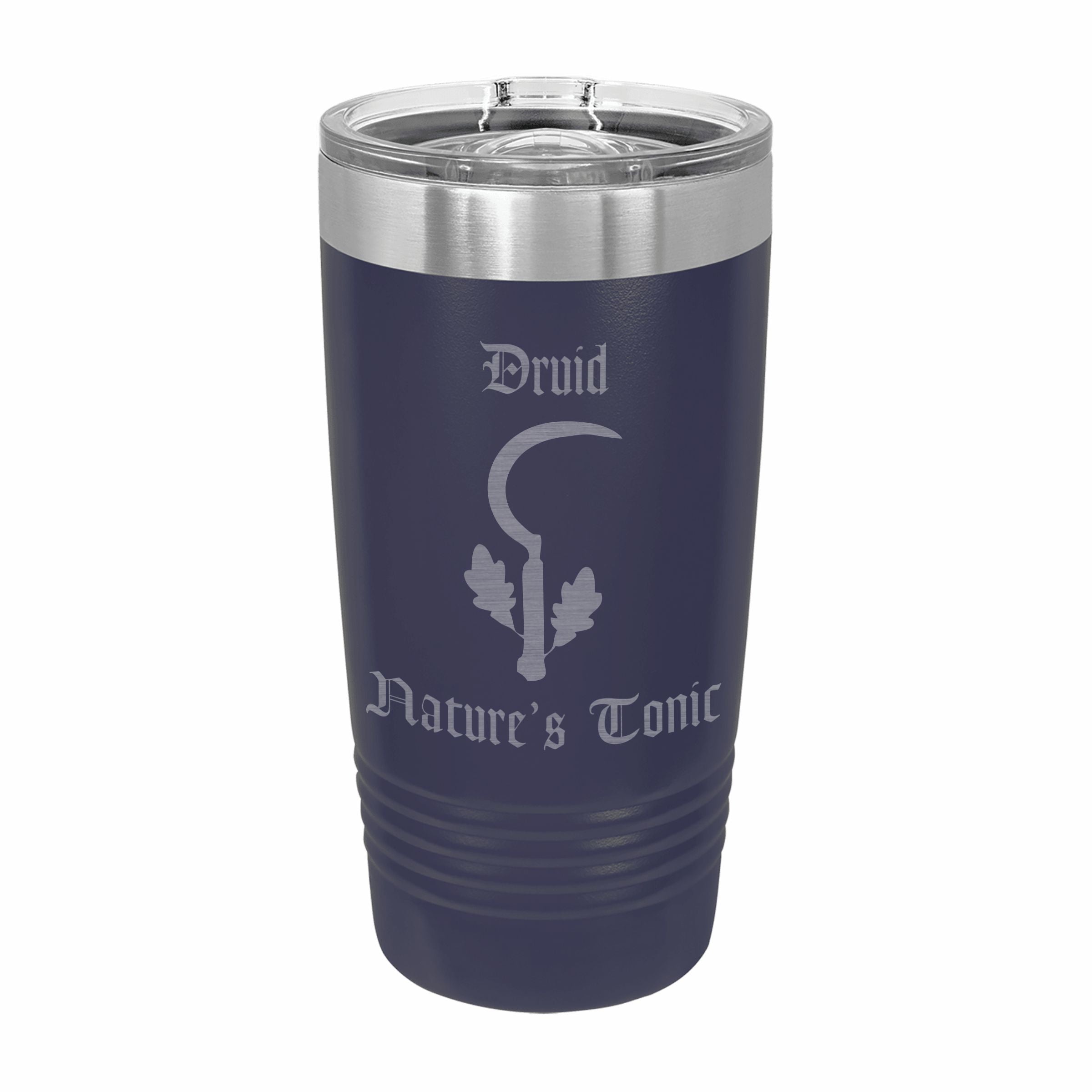 Druid Nature's Tonic Engraved Stainless Steel Tumbler Travel Mug, DND Gifts