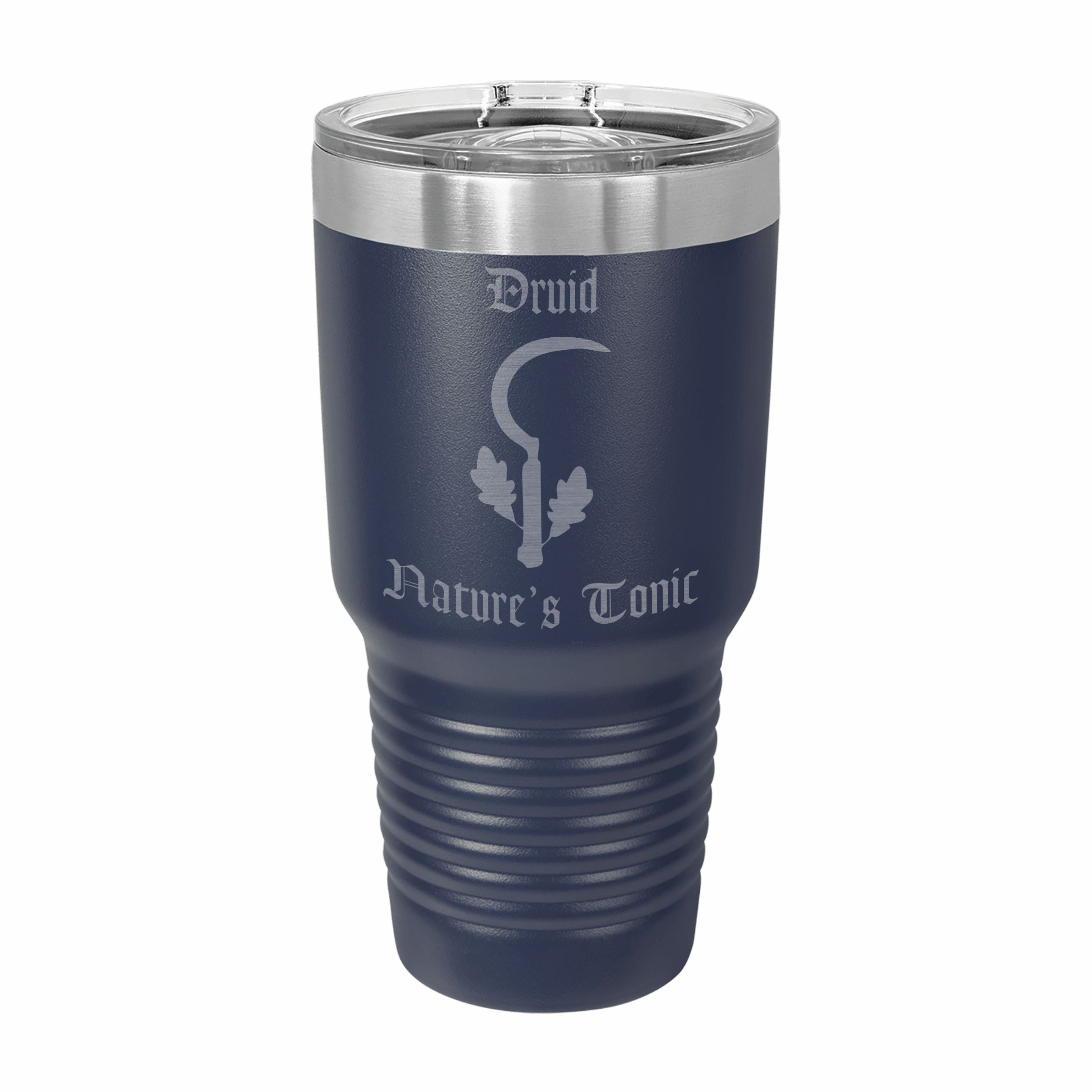 Druid Nature's Tonic Engraved Stainless Steel Tumbler Travel Mug, DND Gifts