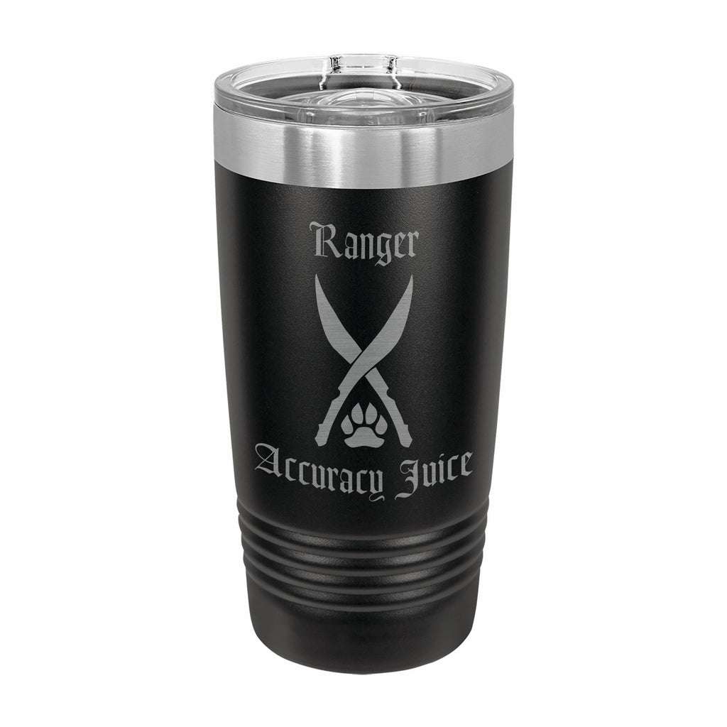 Ranger Accuracy Juice Engraved Stainless Steel Tumbler Travel Mug, DND Gifts