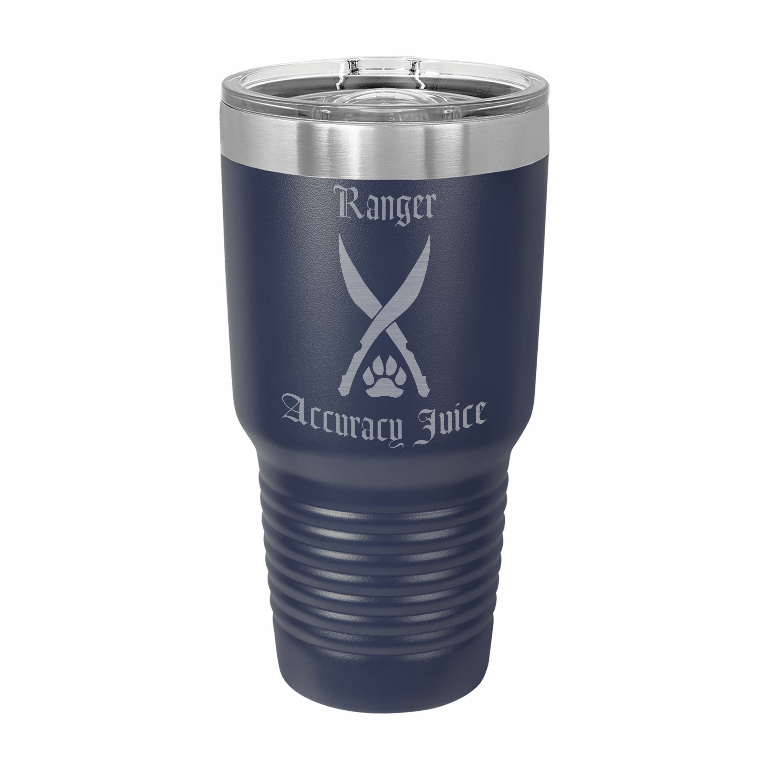 Ranger Accuracy Juice Engraved Stainless Steel Tumbler Travel Mug, DND Gifts
