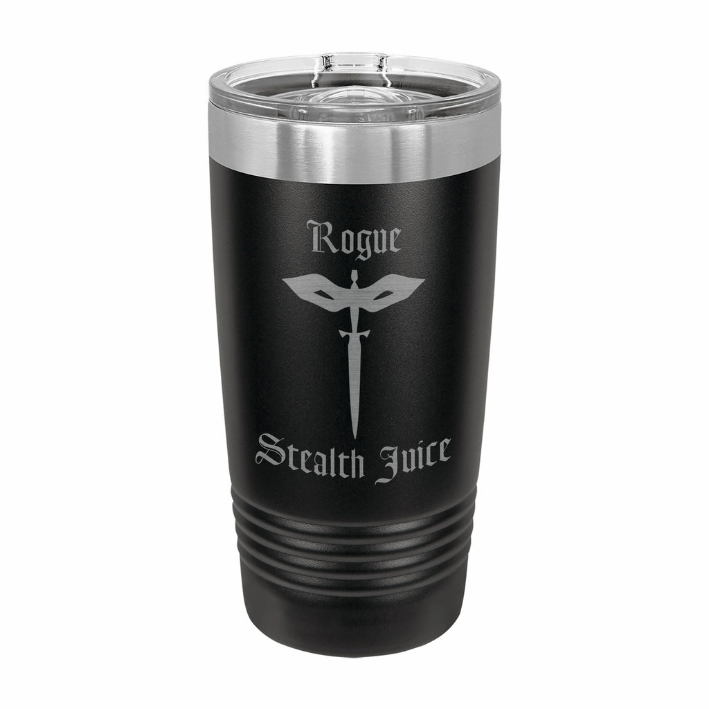 Rogue Stealth Juice Engraved Stainless Steel Tumbler Travel Mug, DND Gifts