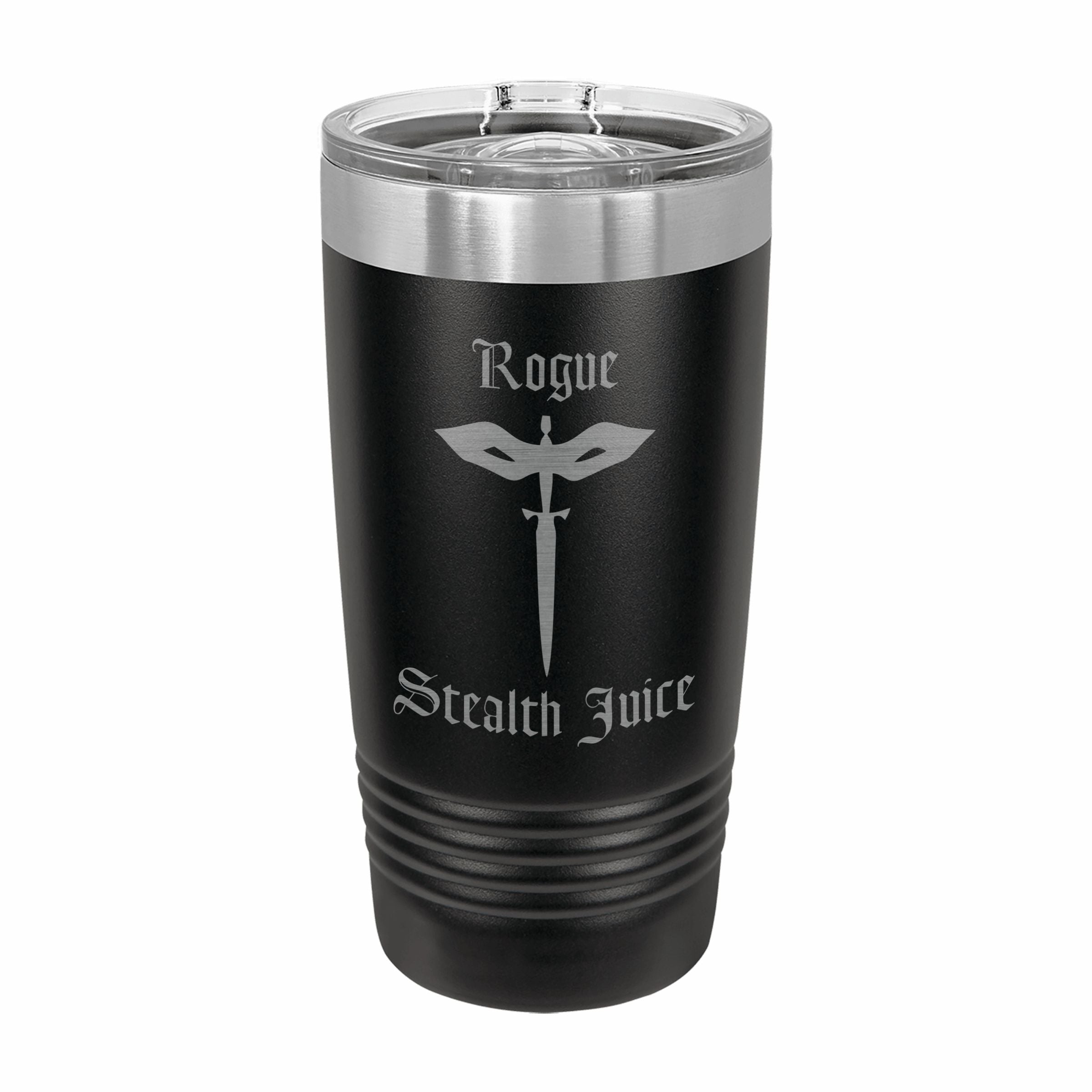 Rogue Stealth Juice Engraved Stainless Steel Tumbler Travel Mug, DND Gifts