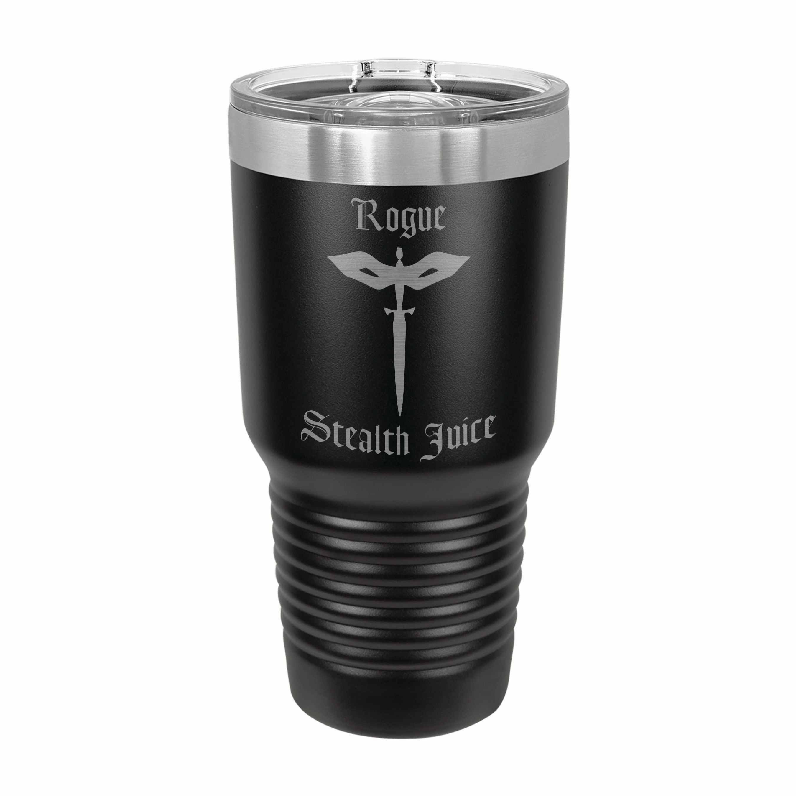 Rogue Stealth Juice Engraved Stainless Steel Tumbler Travel Mug, DND Gifts